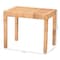 Baxton Studio Abelia Modern Bohemian Natural Rattan and Mahogany Wood Short Accent Bench 229-13147-ZORO - alternate 7